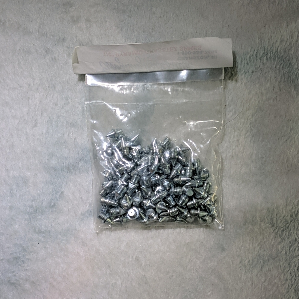 1/4 inch pyramid spikes for Track
